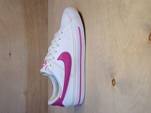 Nike Court Legacy GS "White Laser Fuchsia" Sneakers